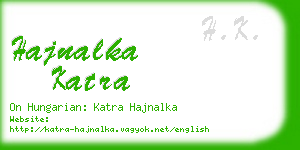 hajnalka katra business card